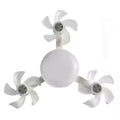 Drone-Style Silent Ceiling Fan Light — Remote Dimmable 3-Color LED | E27 Base | Living Room & Bedroom