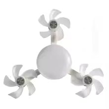 Drone-Style Silent Ceiling Fan Light — Remote Dimmable 3-Color LED | E27 Base | Living Room & Bedroom