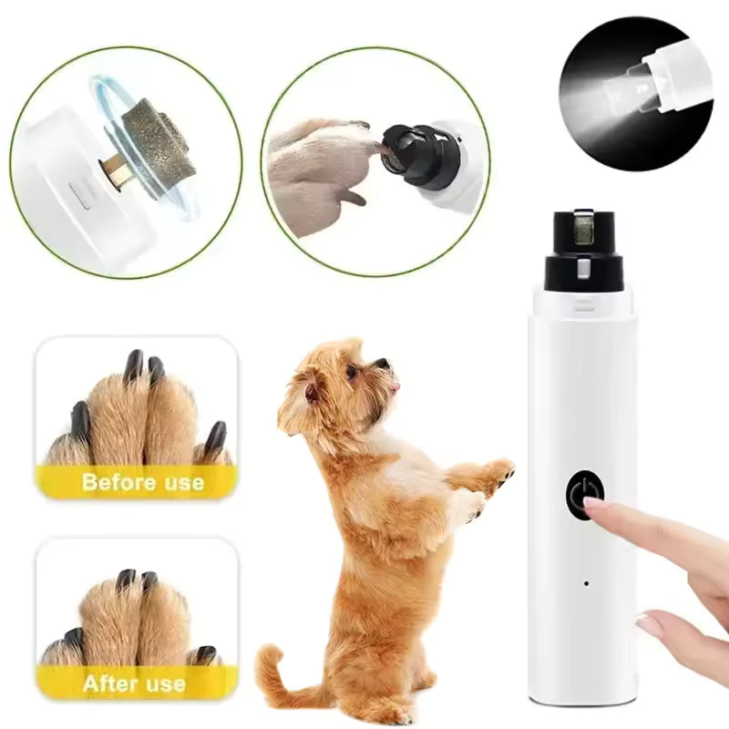 Electric Pet Nail Grinder – USB Rechargeable