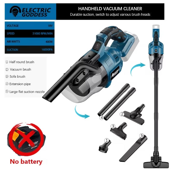 EG 5-in-1 Cordless Handheld Vacuum — Makita 18V Compatible