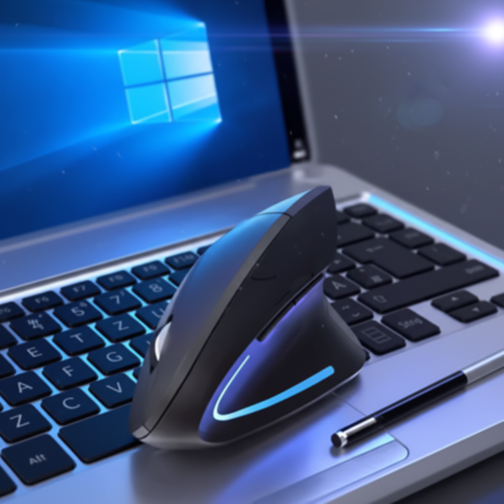 Ergonomic Vertical Wireless Mouse