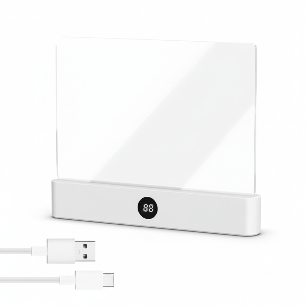 LED Flat Panel Vision Reading Light – Eye-Care Desk Lamp