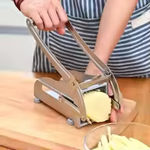 Manual Stainless Steel Vegetable Slicer — 430-Grade Square Blade, Multifunctional Kitchen Tool
