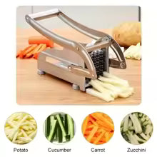 Manual Stainless Steel Vegetable Slicer — 430-Grade Square Blade, Multifunctional Kitchen Tool