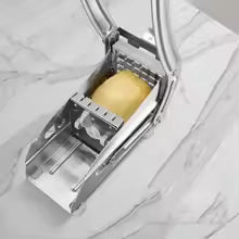 Manual Stainless Steel Vegetable Slicer — 430-Grade Square Blade, Multifunctional Kitchen Tool